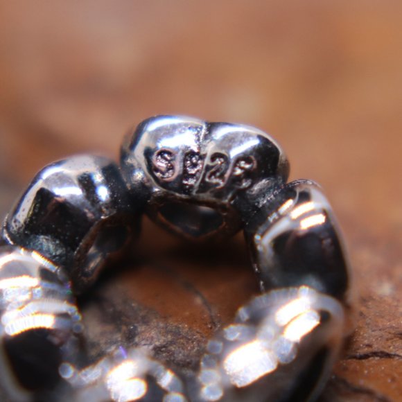 Hearts Spacer Bracelet Charm - S925 Sterling Silver Fits Pandora - Picture 5 of 5